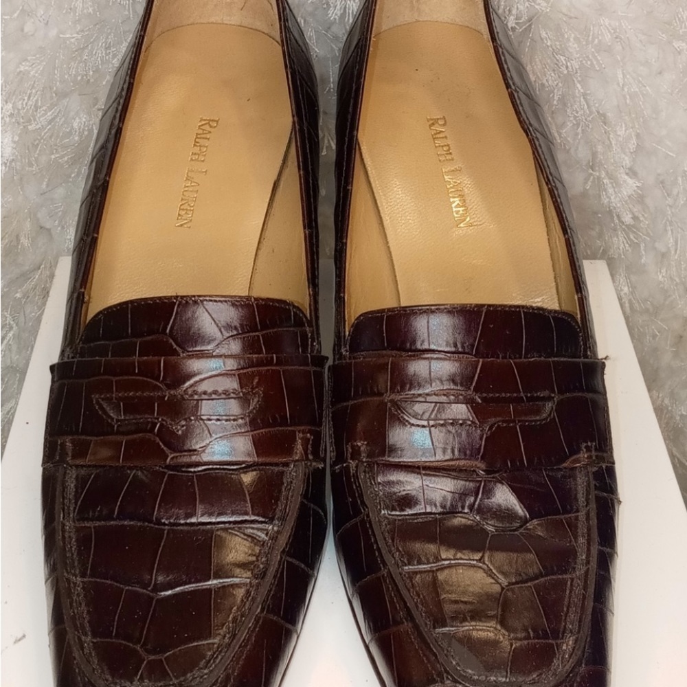 RL collection cocodrile embossed vintage leather loafers‌‌‌‌‌‌‌‌‌‌‌‌‌‌‌‌…‌‌‌‌‌‌‌ - Picture 2 of 11